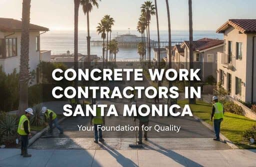 Santa Monica concrete contractors - driveway installation and concrete work services