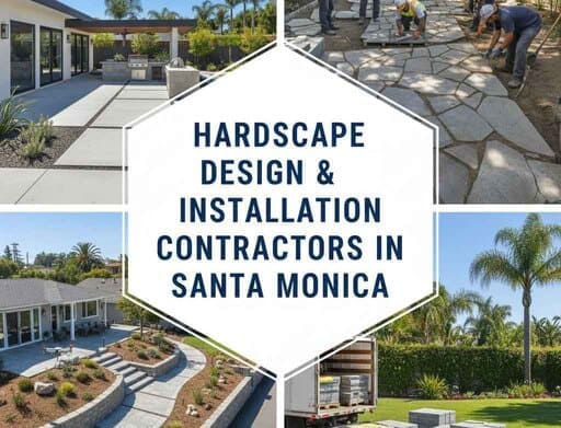 Santa Monica hardscape contractors - outdoor living space construction